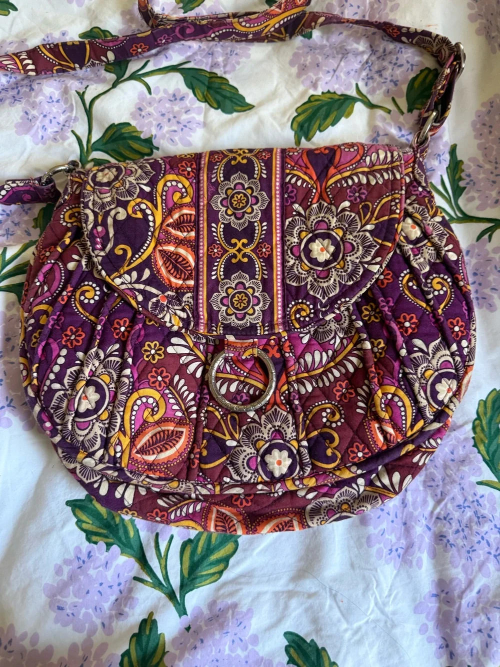 Vera Bradley Quilted Crossbody Bag in “Safari Sunset”